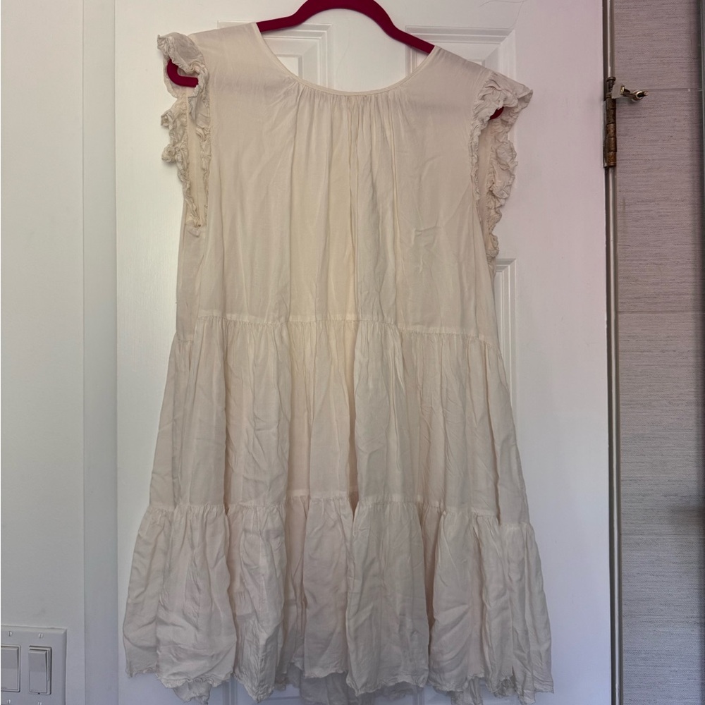 Wilfred Cream Tiered Ruffled Sundress